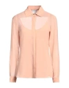 Max Mara Woman Shirt Blush Size 10 Silk In Pink