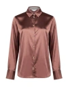 Max Mara Solid Colour Shirts In Brown