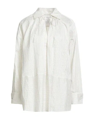 MAX MARA MAX MARA WOMAN SHIRT OFF WHITE SIZE 14 COTTON, SILK