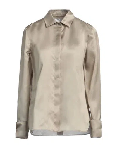 MAX MARA MAX MARA SFILATA WOMAN SHIRT SAGE GREEN SIZE 6 SILK