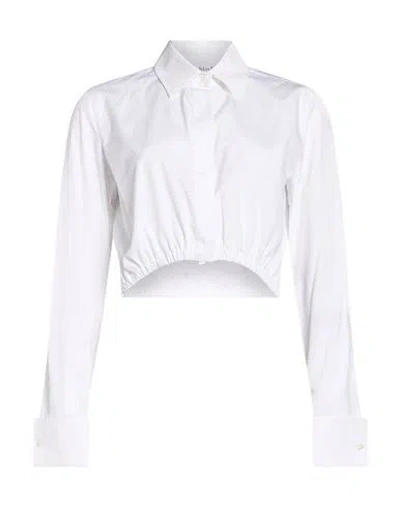 Max Mara Woman Shirt White Size 10 Cotton