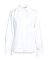 Max Mara Cotton-blend Poplin Shirt In White