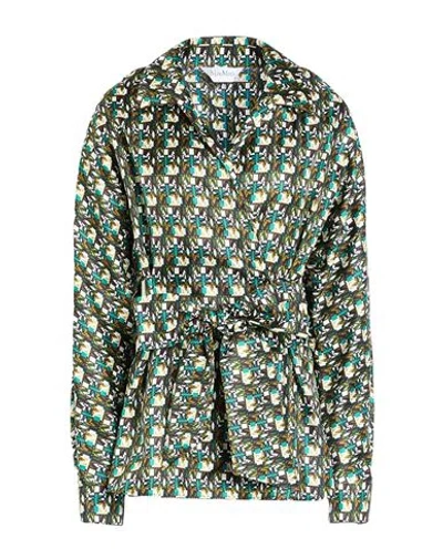 Max Mara Woman Shirt White Size 12 Silk