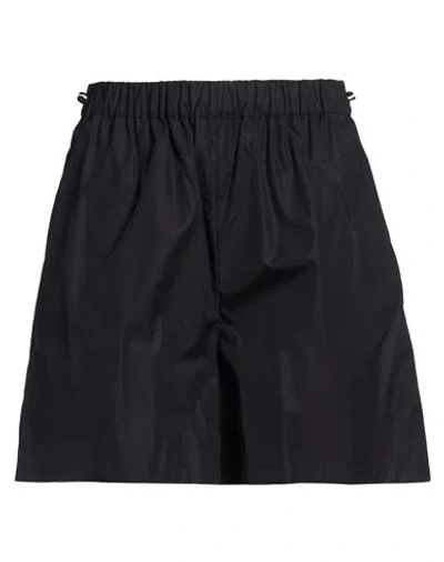 Max Mara Woman Shorts & Bermuda Shorts Black Size 10 Cotton