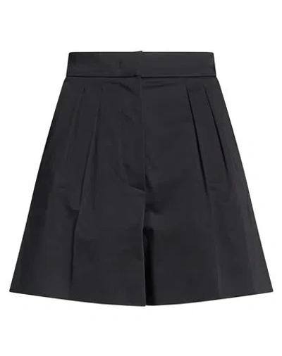 Max Mara Woman Shorts & Bermuda Shorts Black Size 4 Cotton, Elastane