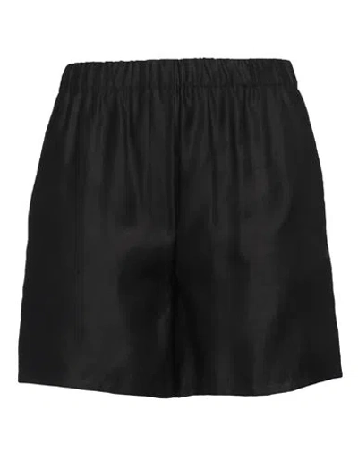 MAX MARA MAX MARA WOMAN SHORTS & BERMUDA SHORTS BLACK SIZE 8 COTTON