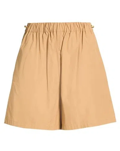 Max Mara Woman Shorts & Bermuda Shorts Camel Size 8 Cotton In Orange