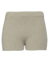 Max Mara Woman Shorts & Bermuda Shorts Khaki Size M Cotton, Elastane, Polyamide In Beige