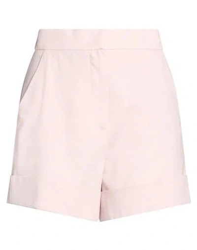 Max Mara Woman Shorts & Bermuda Shorts Light Pink Size 2 Virgin Wool, Mohair Wool, Silk