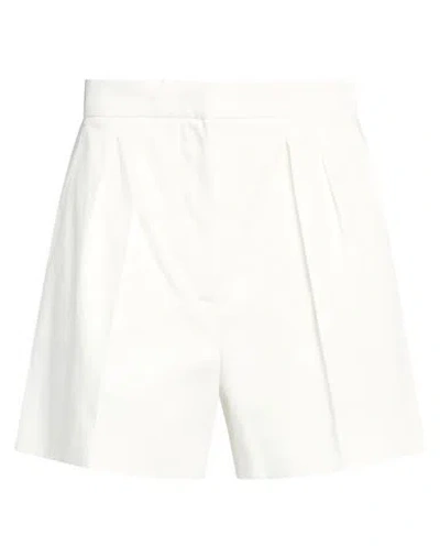 Max Mara Woman Shorts & Bermuda Shorts White Size 4 Cotton, Elastane