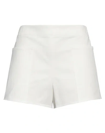 Max Mara Riad Cotton-blend Mini Shorts In White