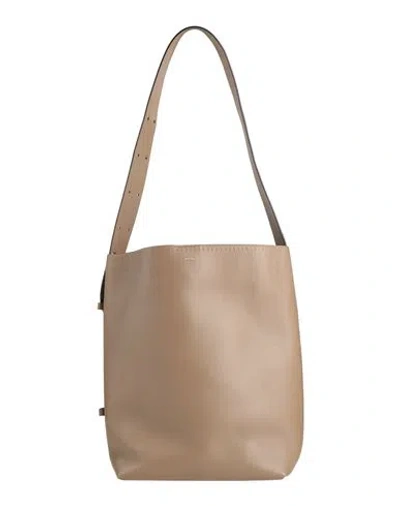 Max Mara Woman Shoulder Bag Light Brown Size - Calfskin In Sand