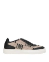 Max Mara Jacquard M Monogram Sneakers In Beige