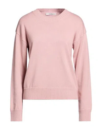 Max Mara Woman Sweater Antique Rose Size M Virgin Wool In Pink