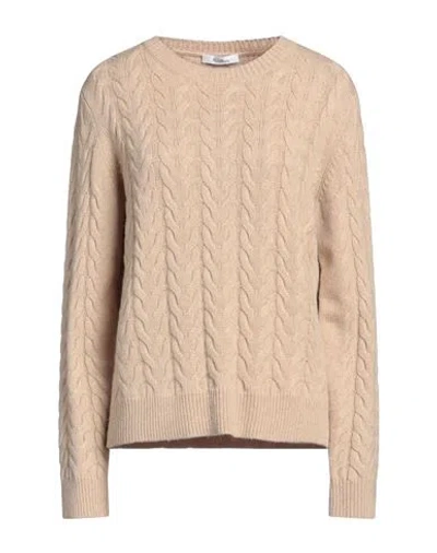 Max Mara Woman Sweater Beige Size L Cashmere