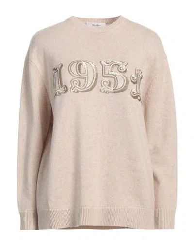 MAX MARA MAX MARA WOMAN SWEATER BEIGE SIZE L WOOL, CASHMERE