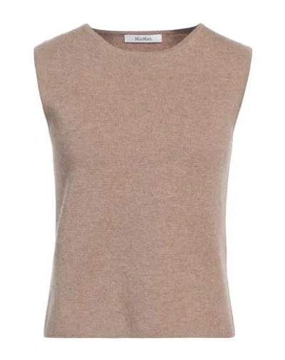 Max Mara Woman Sweater Beige Size L Wool, Cashmere