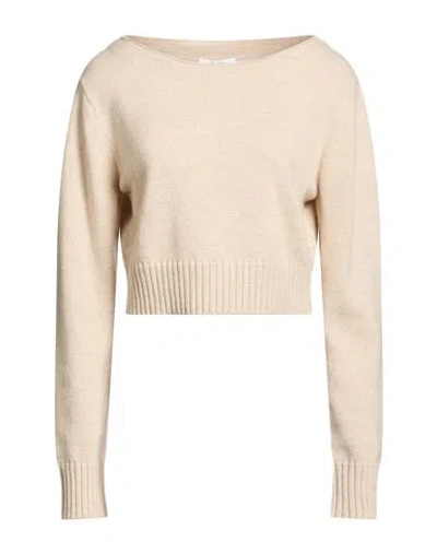 Max Mara Woman Sweater Beige Size L Wool, Cashmere In Neutral