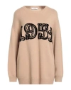 Max Mara Woman Sweater Beige Size L Wool, Cashmere In Nude