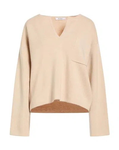 Max Mara Woman Sweater Beige Size L Wool, Cashmere In Neutral