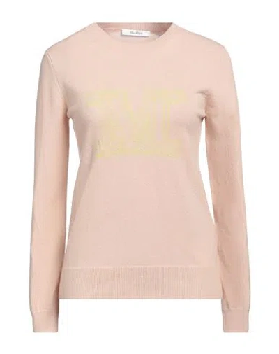 Max Mara Woman Sweater Beige Size M Cashmere In Pink