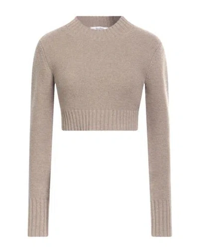 Max Mara Woman Sweater Beige Size M Cashmere In Brown