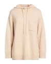 Max Mara Woman Sweater Beige Size M Wool, Cashmere In Gray