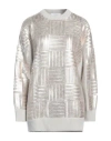 Max Mara Woman Sweater Beige Size S Virgin Wool, Polyester, Mohair Wool, Polyamide, Wool In Sand