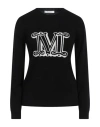 Max Mara Pamir Crewneck Logo Sweater In Black