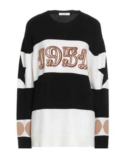 MAX MARA MAX MARA WOMAN SWEATER BLACK SIZE L WOOL, CASHMERE