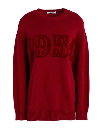 Max Mara Woman Sweater Brick Size S Wool, Cashmere In Red