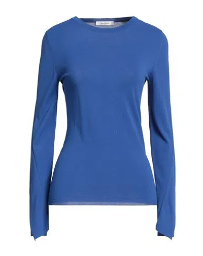 Max Mara Woman Sweater Bright Blue Size L Viscose, Polyester