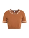 Max Mara Woman Sweater Brown Size L Cotton, Polyester In Brown