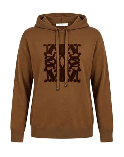 Max Mara Woman Sweater Brown Size Xl Virgin Wool