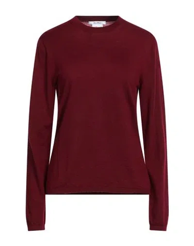 Max Mara Woman Sweater Burgundy Size M Cashmere In Red