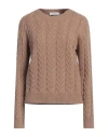 Max Mara Woman Sweater Camel Size L Cashmere In Beige