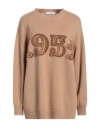 Max Mara Woman Sweater Camel Size L Wool, Cashmere In Beige