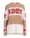 Max Mara Light Brown Dirce 1951-motif Striped Jumper In Beige
