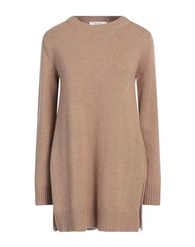 Max Mara Fine-knit Cashmere Jumper In Beige