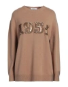 Max Mara Woman Sweater Camel Size L Wool, Cashmere In Beige