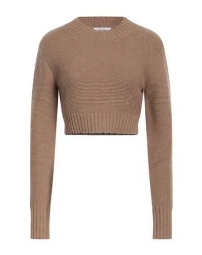 Max Mara Woman Sweater Camel Size S Cashmere In Brown