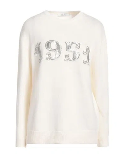 MAX MARA MAX MARA WOMAN SWEATER CREAM SIZE M WOOL, CASHMERE
