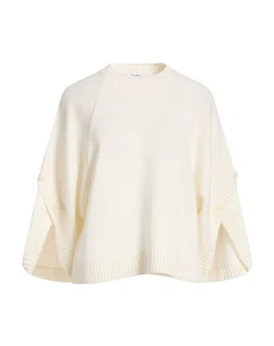 Max Mara Woman Sweater Cream Size M Wool, Cashmere In Neutral