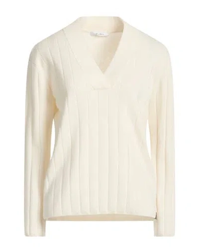 Max Mara Woman Sweater Cream Size S Cashmere In White