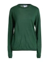 Max Mara Woman Sweater Dark Green Size Xl Virgin Wool