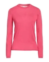 Max Mara Woman Sweater Fuchsia Size S Virgin Wool In Pink