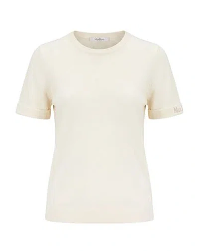 Max Mara Woman Sweater Ivory Size L Cotton In Neutral