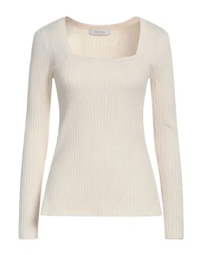 Max Mara Woman Sweater Ivory Size M Viscose, Polyester In White