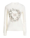 Max Mara Bari Wool Cashmere Sweater In White