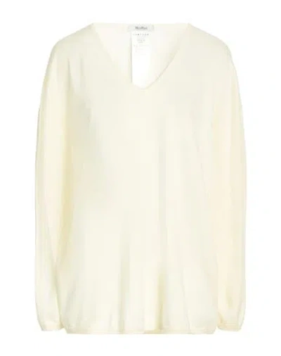 Max Mara Woman Sweater Ivory Size L Cashmere In White
